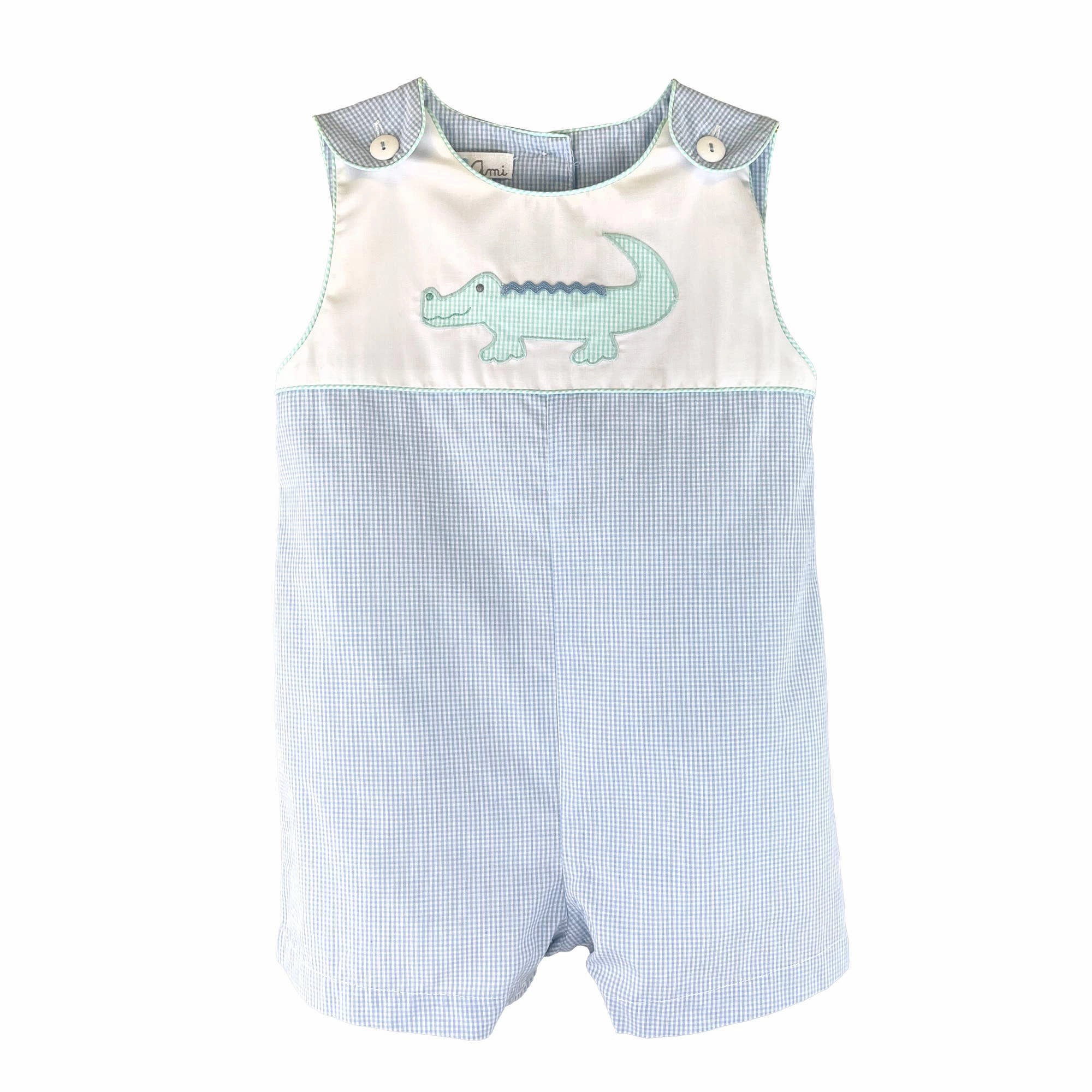 Sunsuit with Alligator Applique