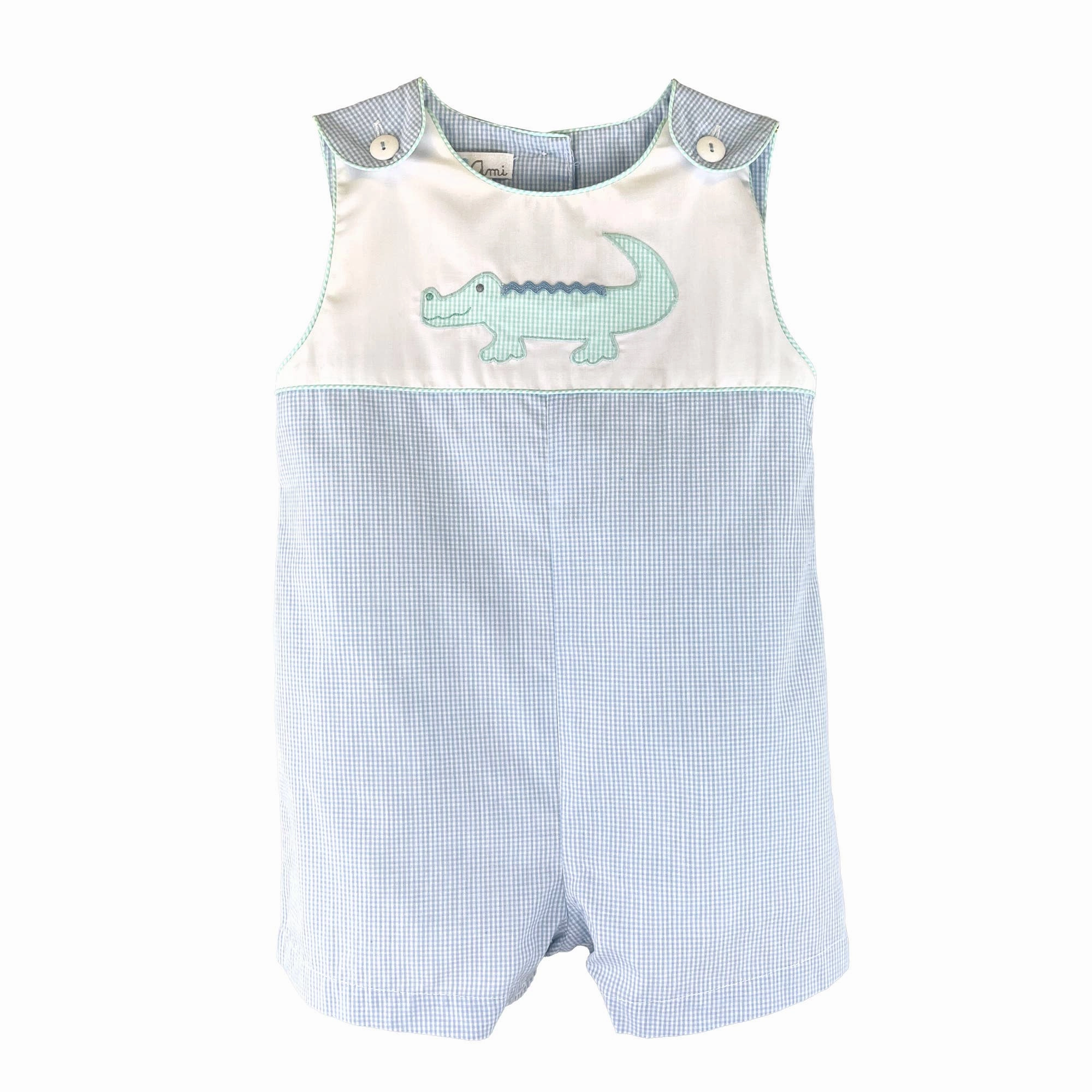 Sunsuit with Alligator Applique