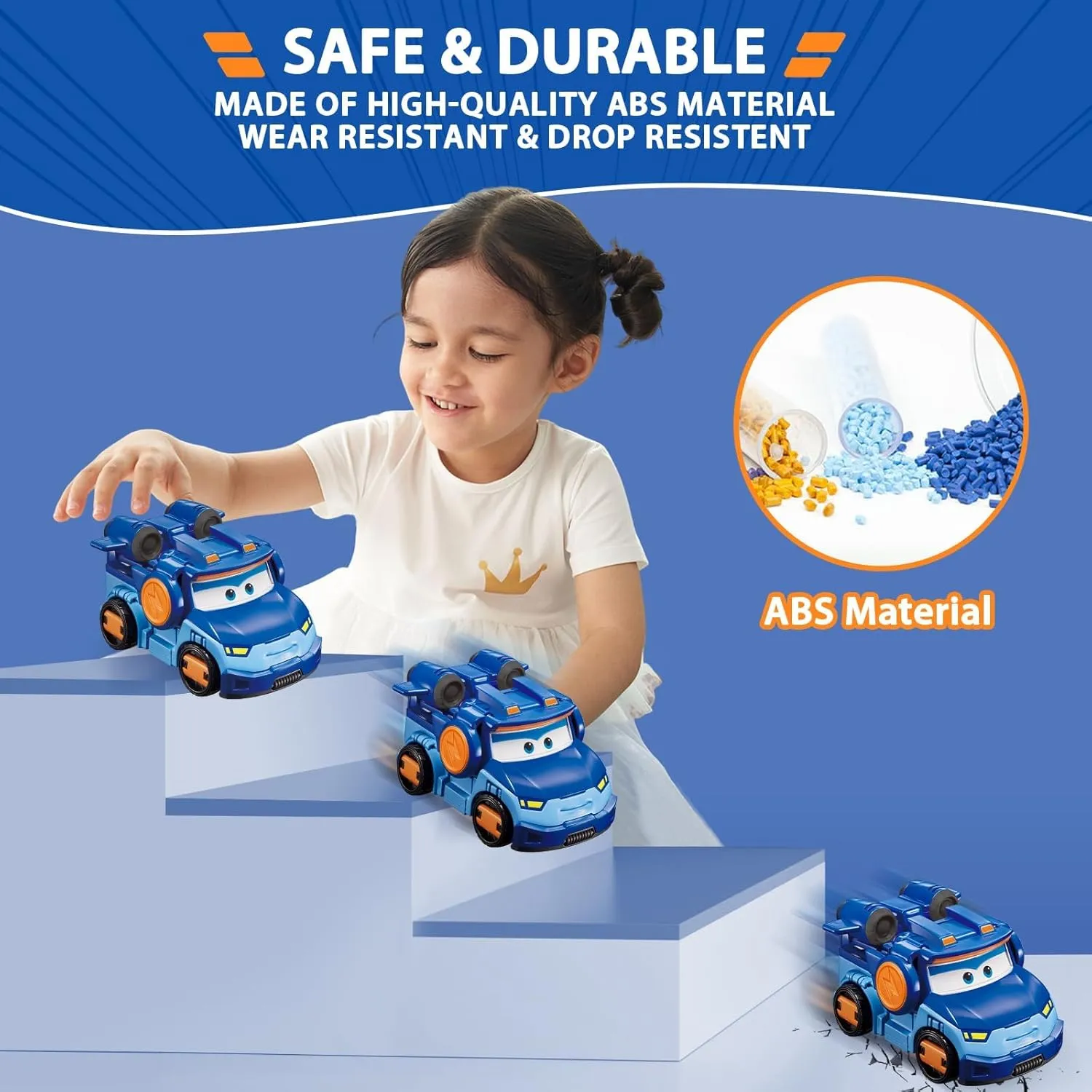 Super Wings Transformable Toys 5" Action Figure Supercharge Tobot Leo, 3 in 1 Rescue Bots Transforming Airplane Car Robot Toys, Educational Toys for Boys and Girls Age 3 , Gifts for Preschool Kids