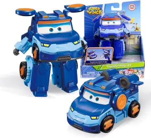Super Wings Transformable Toys 5" Action Figure Supercharge Tobot Leo, 3 in 1 Rescue Bots Transforming Airplane Car Robot Toys, Educational Toys for Boys and Girls Age 3 , Gifts for Preschool Kids