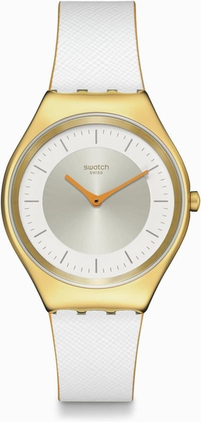 Swatch Casual Watch White Quartz Stainless Steel PEARL GLEAM