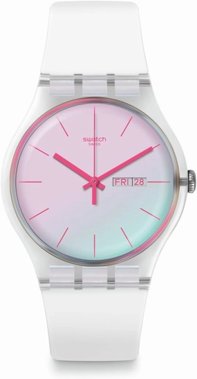 Swatch New Gent BIOSOURCED POLAWHITE Quartz Watch