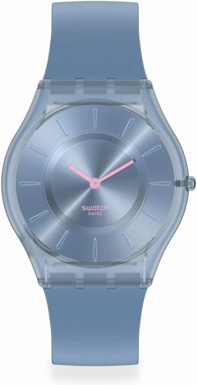 Swatch Skin Classic BIOSOURCED Denim Blue Quartz Watch