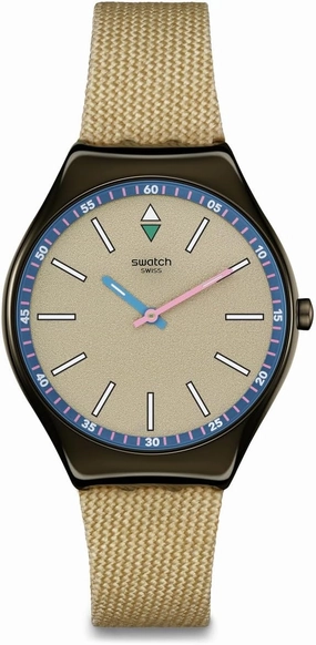 Swatch Unisex Casual BeigeWatch Stainless Steel Quartz Sunbaked Sandstone