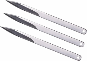 TACTICALEDGED.DOJO-Viper Bo-Shuriken/Throwing Spike - Set of 3,Stainless Steel, light as 90g, 19cm, 0.6cm Thick - Lightweight and Versatile; Martial Arts training and recreational use