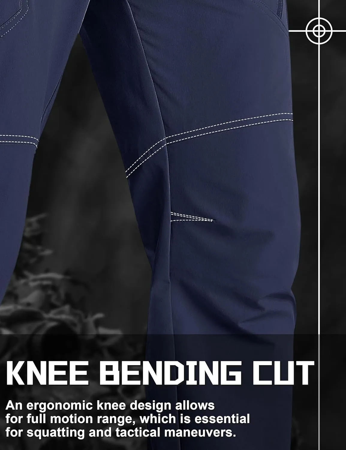TACVASEN Men's Cargo Work Pants Construction Tactical Water Resistant Lightweight Outdoor Hiking Pants with 9 Pockets