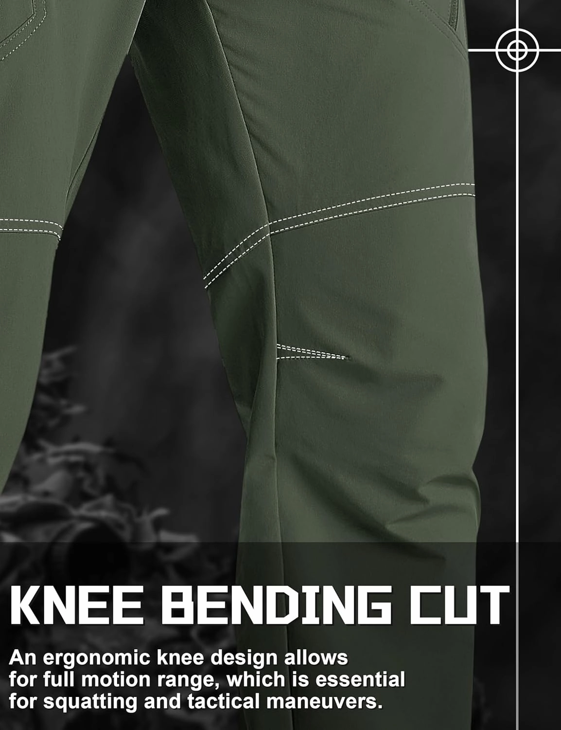 TACVASEN Men's Cargo Work Pants Construction Tactical Water Resistant Lightweight Outdoor Hiking Pants with 9 Pockets