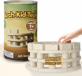 Taksa Toys Arch-Kid-Tech Roman Theater STEM Building Blocks Kit - 54-Piece Premium Educational Set for Kids Ages 7-10  Years - Indoor Architectural Construction Games - Montessori Learning Toys