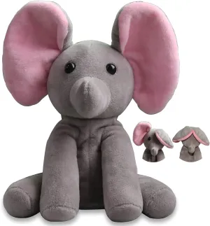 Talking Elephant, Interactive Stuffed Plush Animal Talking Toy Cute Sound Effects with Repeats Your Said Voice, Best Buddy for Kids Gift Age 3 