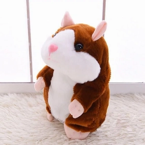 Talking Hamster Plush Toy Record Repeats What You Say Mimicry Pet Toy