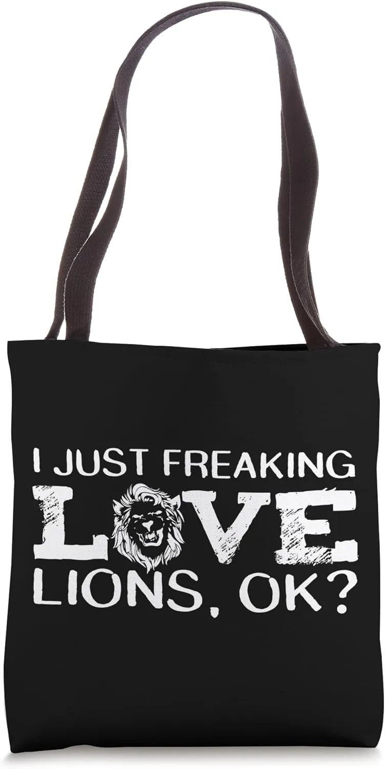 Tamer Leo Lioness Big Cat Feline Jungle Pride Roar Cub Lion Tote Bag