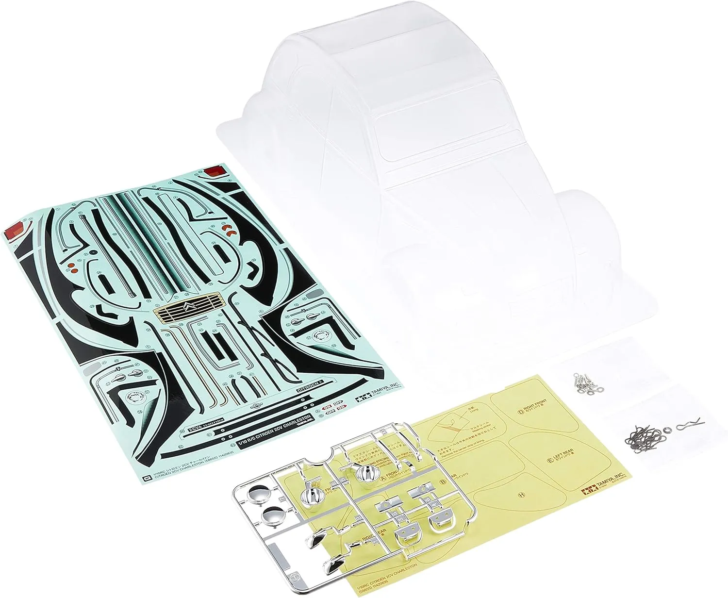 Tamiya 84438 1/10 RC Clear Lightweight Body Set Citroen 2CV Charleston L
