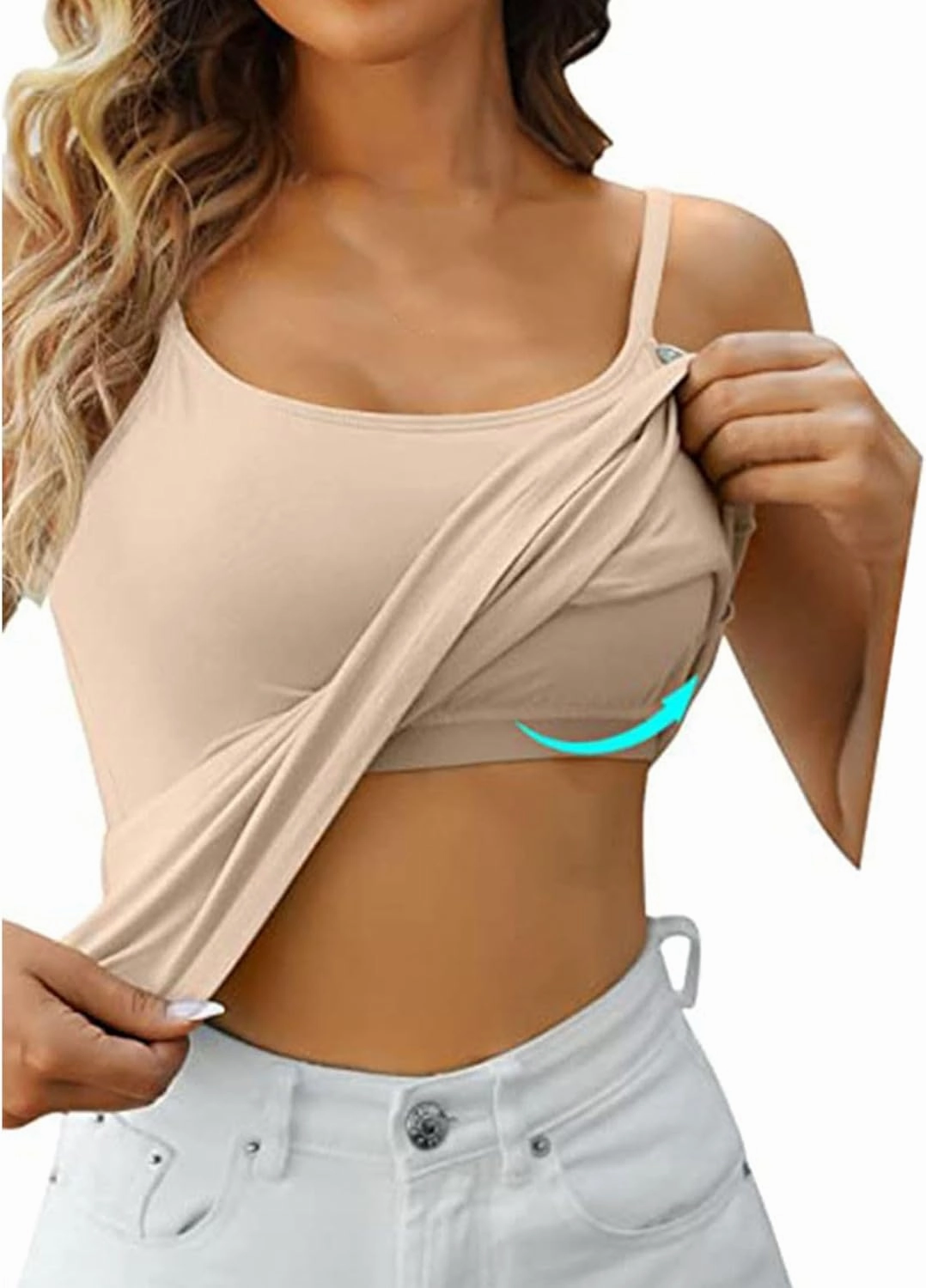 Tank Tops for Women 2024 Cushion Halter Vest without Steel Ring Cup Outside Wear Underwear Women's Cotton