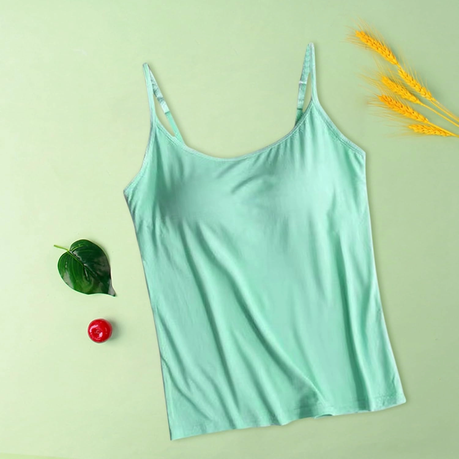 Tank Tops for Women 2024 Cushion Halter Vest without Steel Ring Cup Outside Wear Underwear Women's Cotton