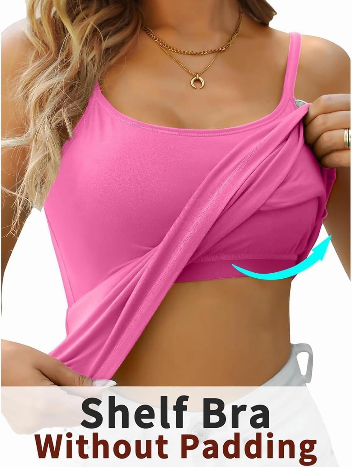 Tank Tops for Women 2024 Cushion Halter Vest without Steel Ring Cup Outside Wear Underwear Women's Cotton