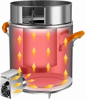 Tent Stove with Blower Camping Stoves for Hot Tents 304 Stainless Steel Wood Stove Outdoor Portable Stove for Camping Heating and Cooking