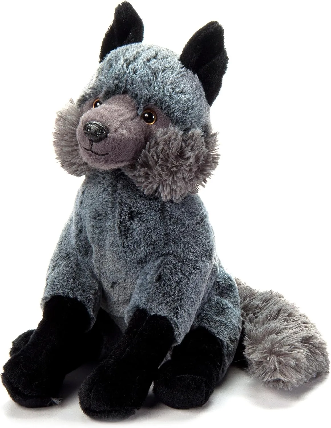 The Petting Zoo Silver Fox Stuffed Animal Plushie, Gifts for Kids, Wild Onez Animals, Fox Plush Toy, 12 inches