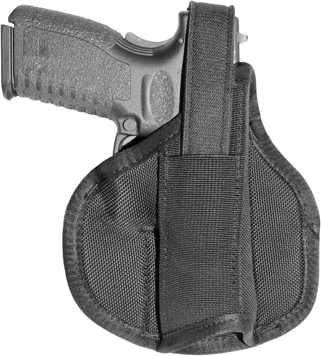 The Rocket OWB Right Hand Pancake Holster for Semi-Automatic Pistols - Durable Compact Conceal Carry Outside The Waistband Handgun Holster for Men & Women - Black