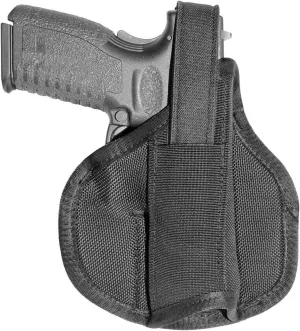The Rocket OWB Right Hand Pancake Holster for Semi-Automatic Pistols - Durable Compact Conceal Carry Outside The Waistband Handgun Holster for Men & Women - Black