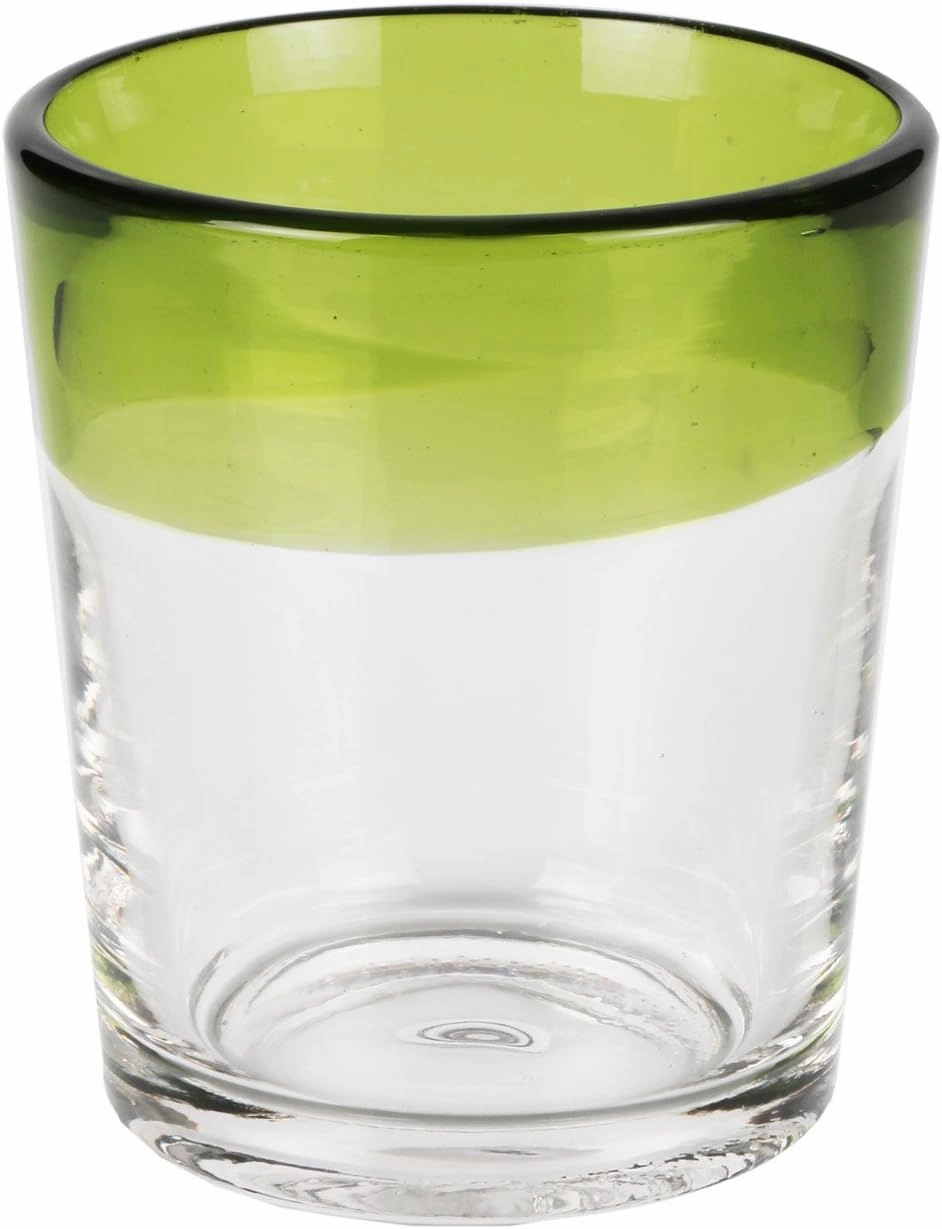 The Jay Companies Rim Old Fashions Glass (Set of 4), Green