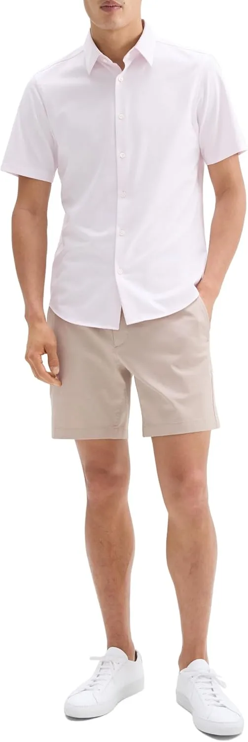 Theory Men's Irving Short Sleeve in Structure Knit