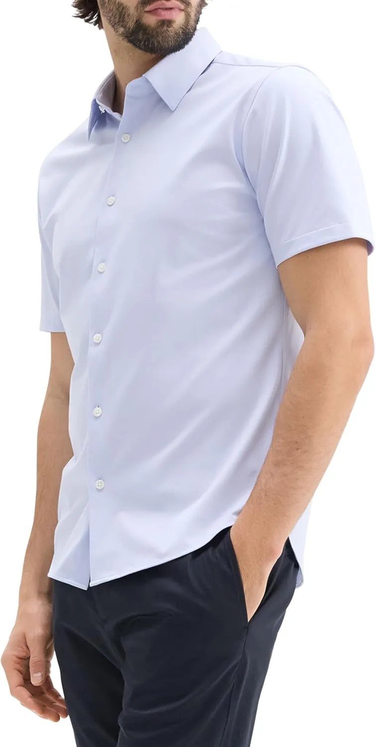 Theory Men's Irving Short Sleeve in Structure Knit