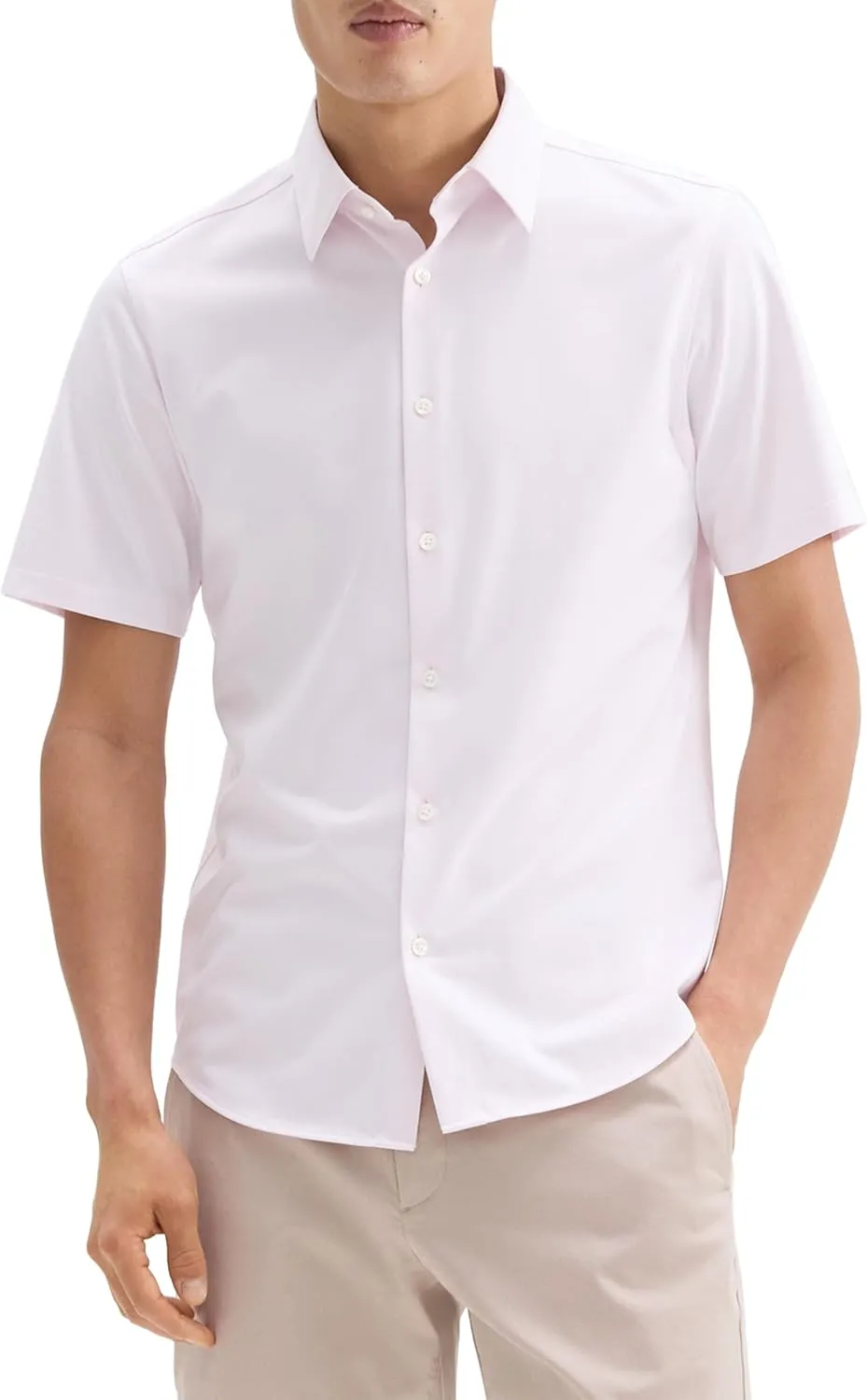 Theory Men's Irving Short Sleeve in Structure Knit