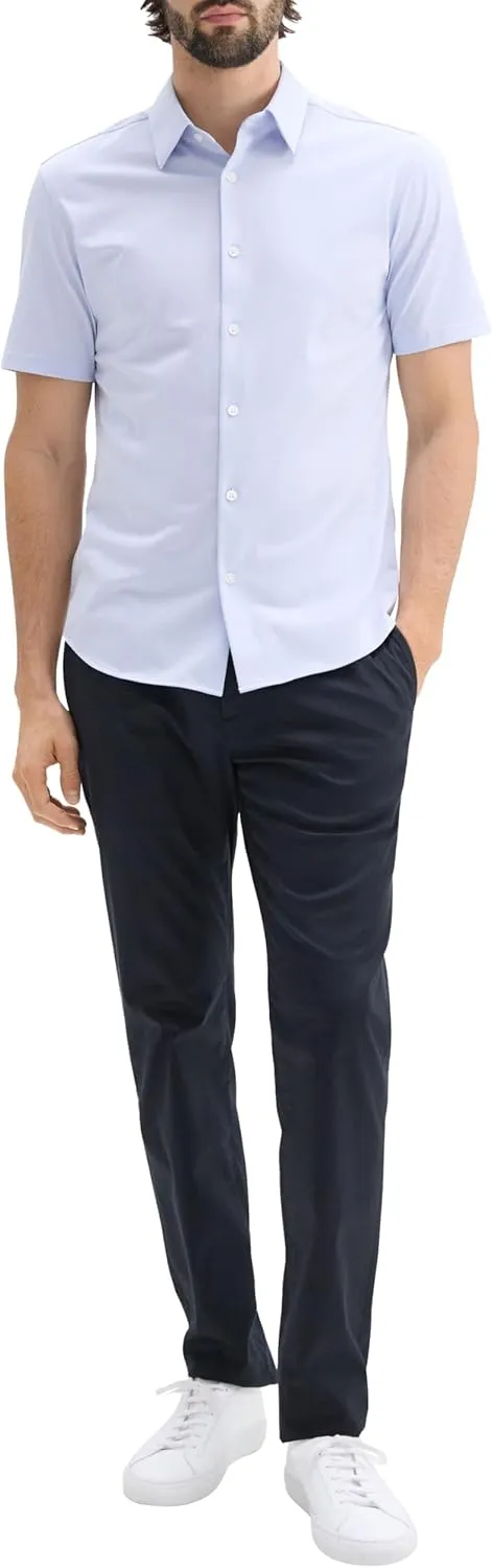 Theory Men's Irving Short Sleeve in Structure Knit