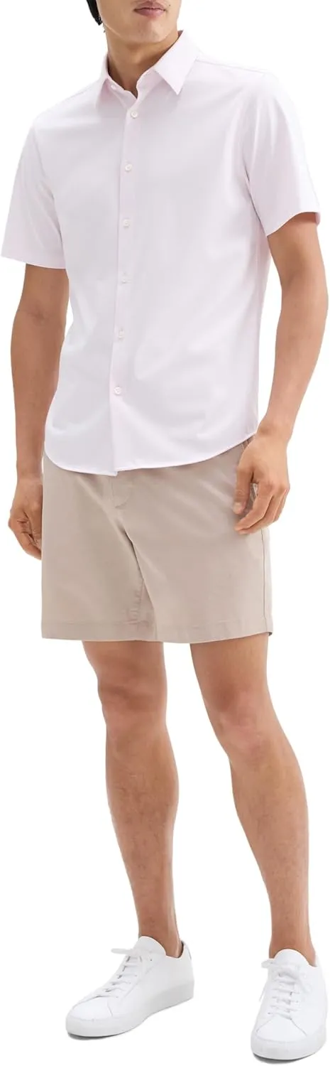 Theory Men's Irving Short Sleeve in Structure Knit