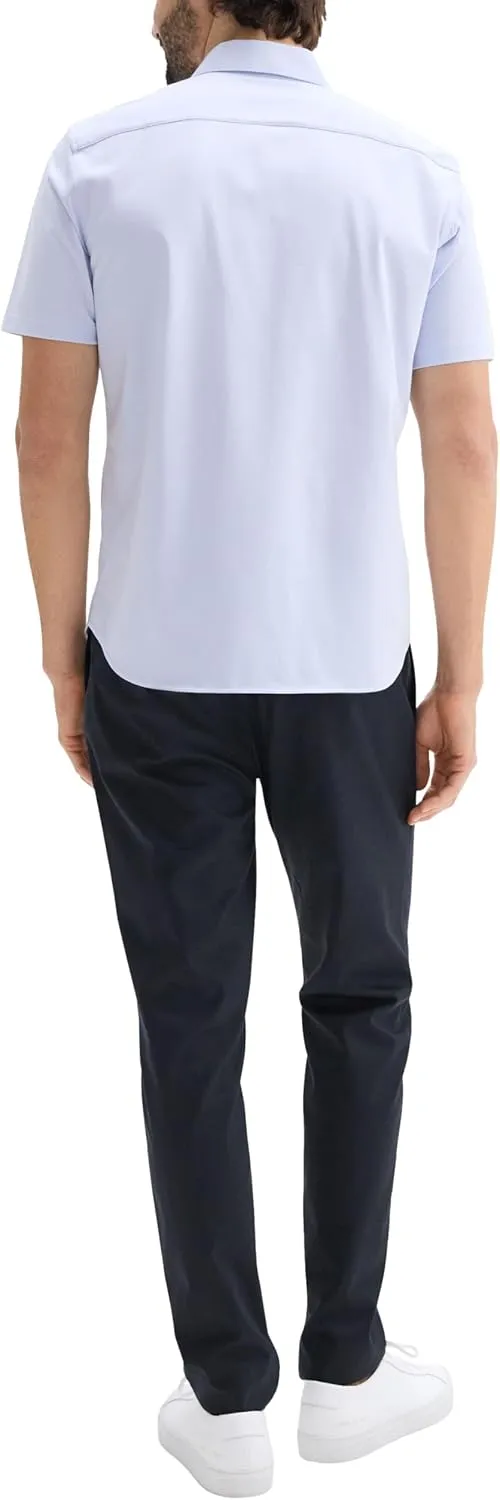 Theory Men's Irving Short Sleeve in Structure Knit