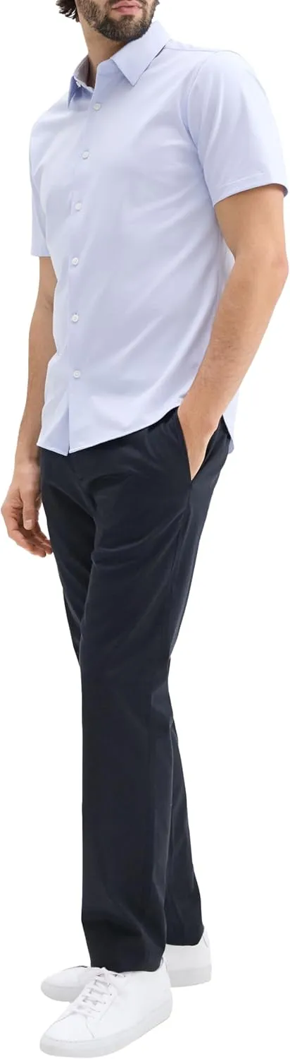 Theory Men's Irving Short Sleeve in Structure Knit