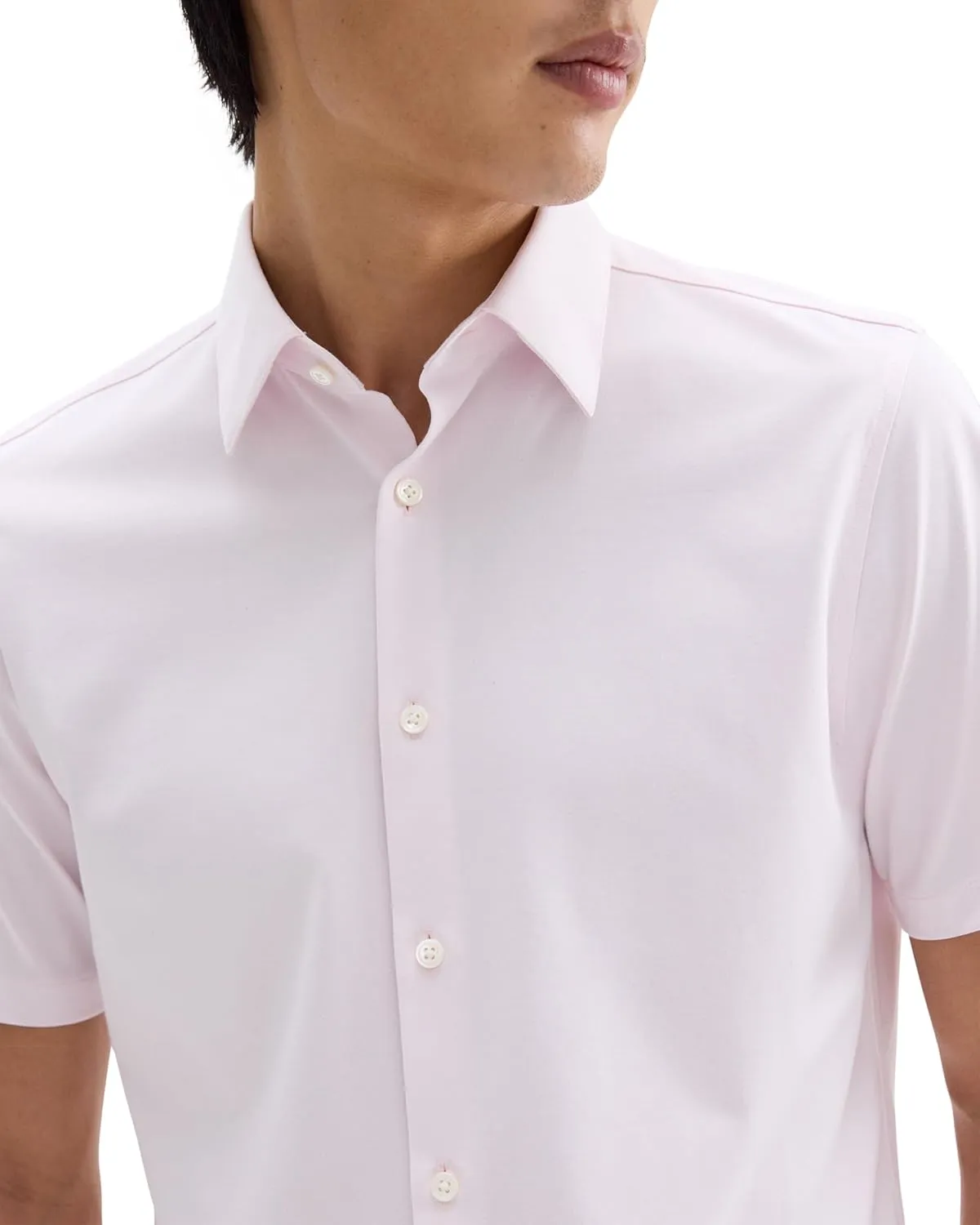 Theory Men's Irving Short Sleeve in Structure Knit