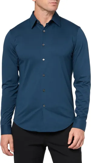 Theory Men's Sylvain Shirt in Structure Knit