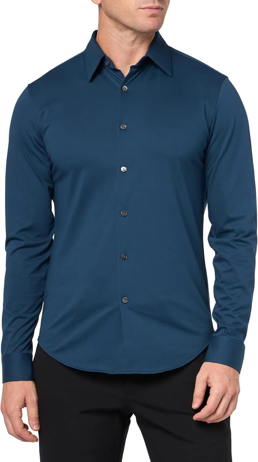 Theory Men's Sylvain Shirt in Structure Knit