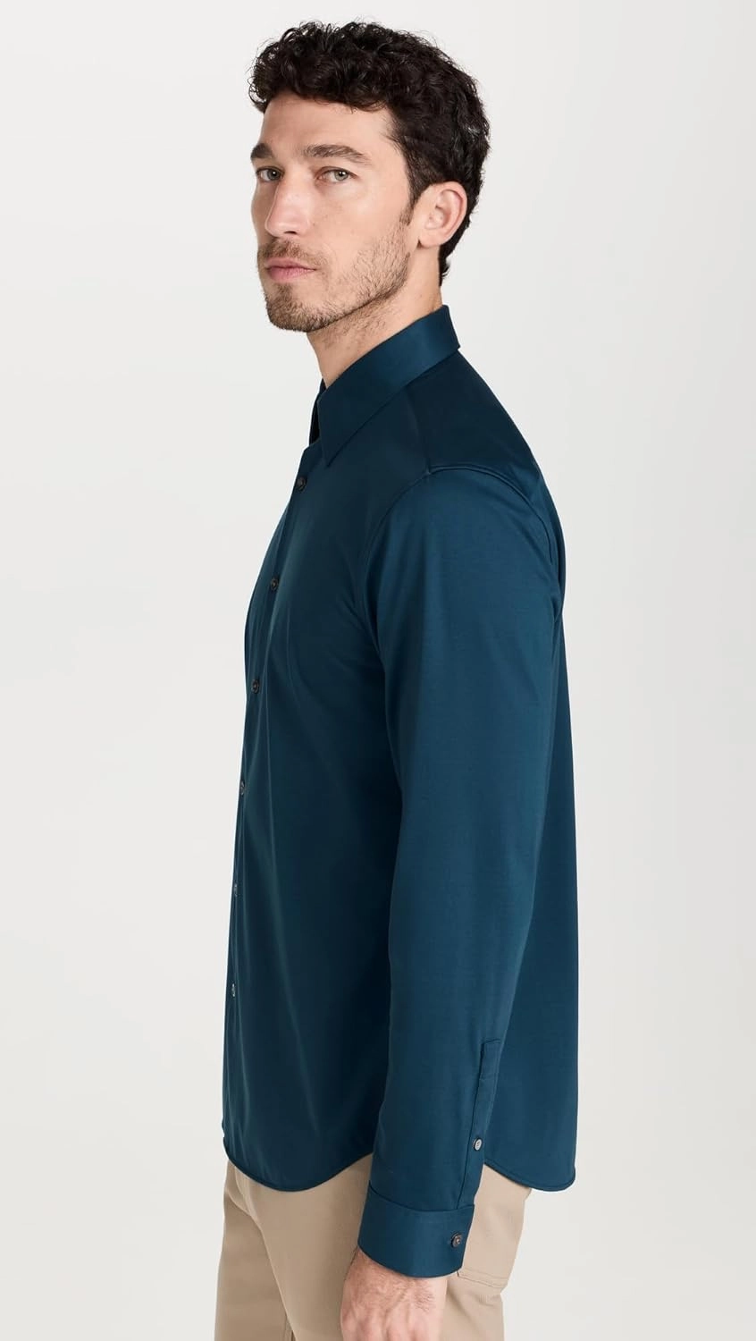 Theory Men's Sylvain Shirt in Structure Knit