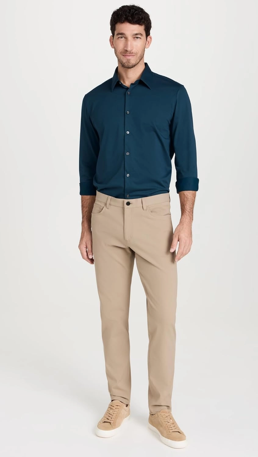 Theory Men's Sylvain Shirt in Structure Knit
