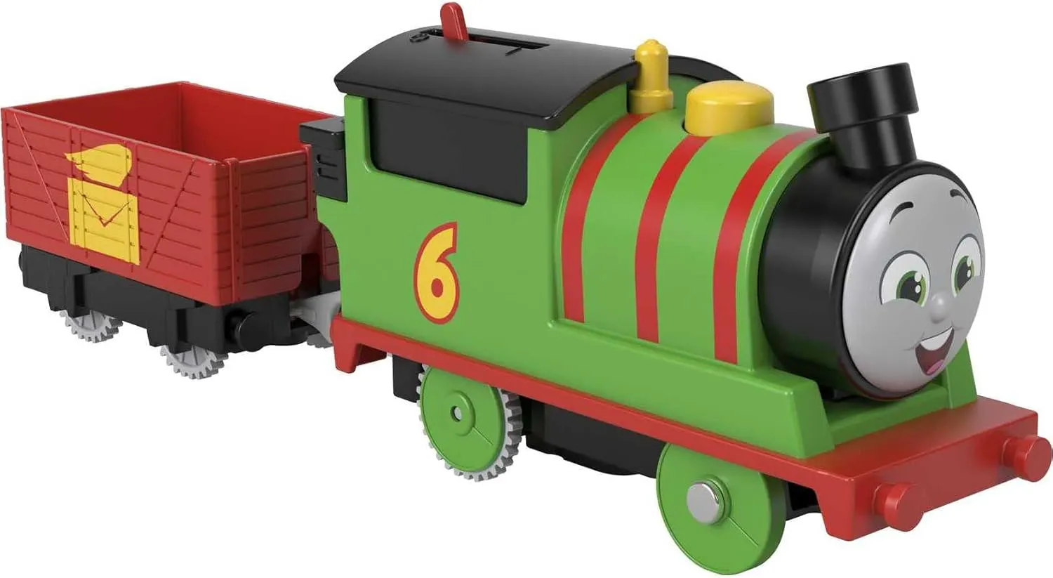 Thomas & Friends Motorized Toy Train Percy Battery-Powered Engine with Tender for Pretend Play Preschool Kids Ages 3  Years​