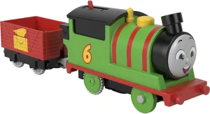 Thomas & Friends Motorized Toy Train Percy Battery-Powered Engine with Tender for Pretend Play Preschool Kids Ages 3  Years​