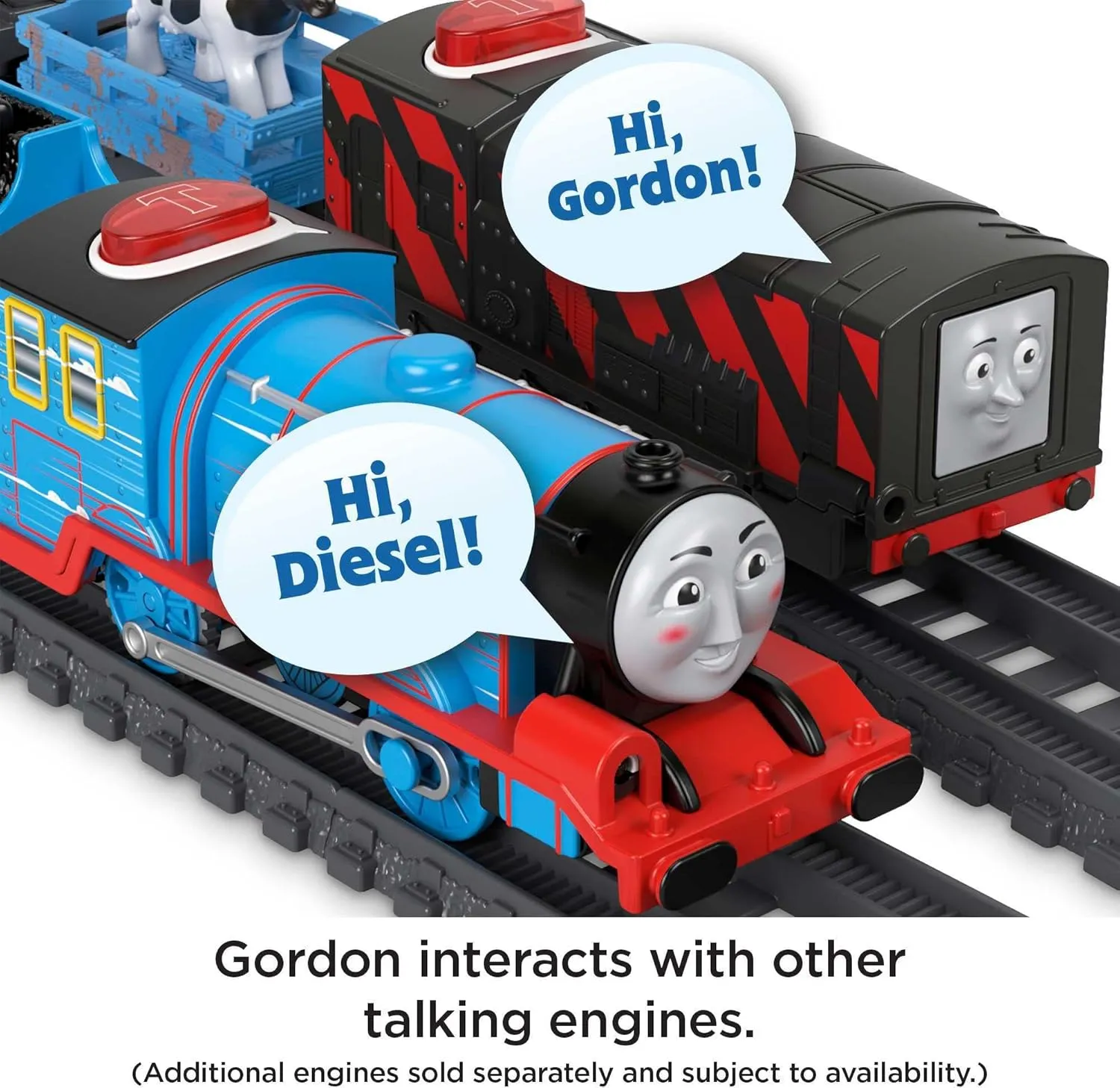 Thomas & Friends Motorized Toy Train Talking Gordon Engine with Sounds Phrases & Coal Tender for Preschool Pretend Play Kids Ages 3  Years