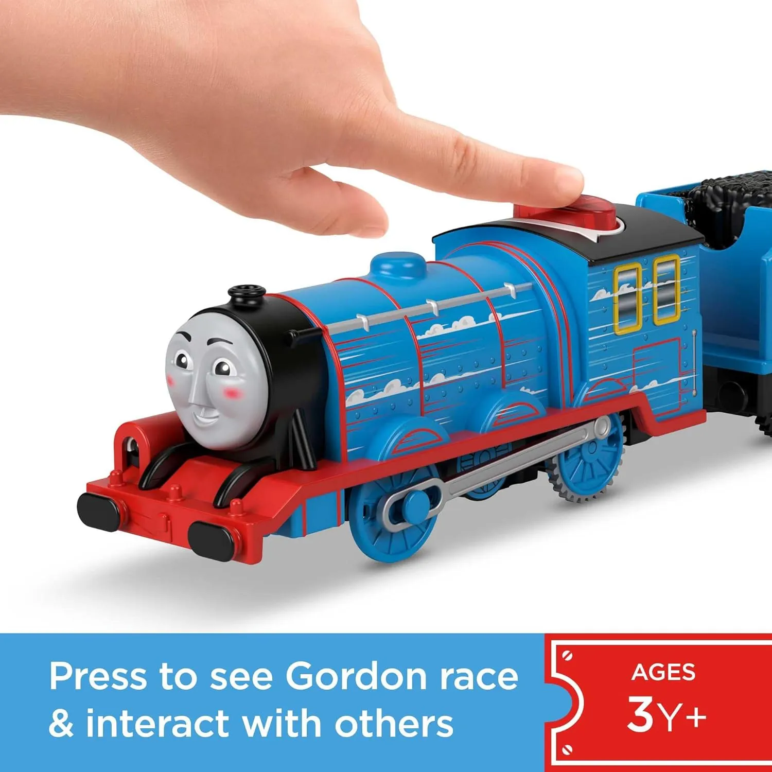 Thomas & Friends Motorized Toy Train Talking Gordon Engine with Sounds Phrases & Coal Tender for Preschool Pretend Play Kids Ages 3  Years