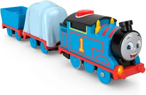 Thomas & Friends Motorized Toy Train Talking Thomas Motor with Audio Phrases and Cargo for Children Ages 3  Years, British English Version, HWH17
