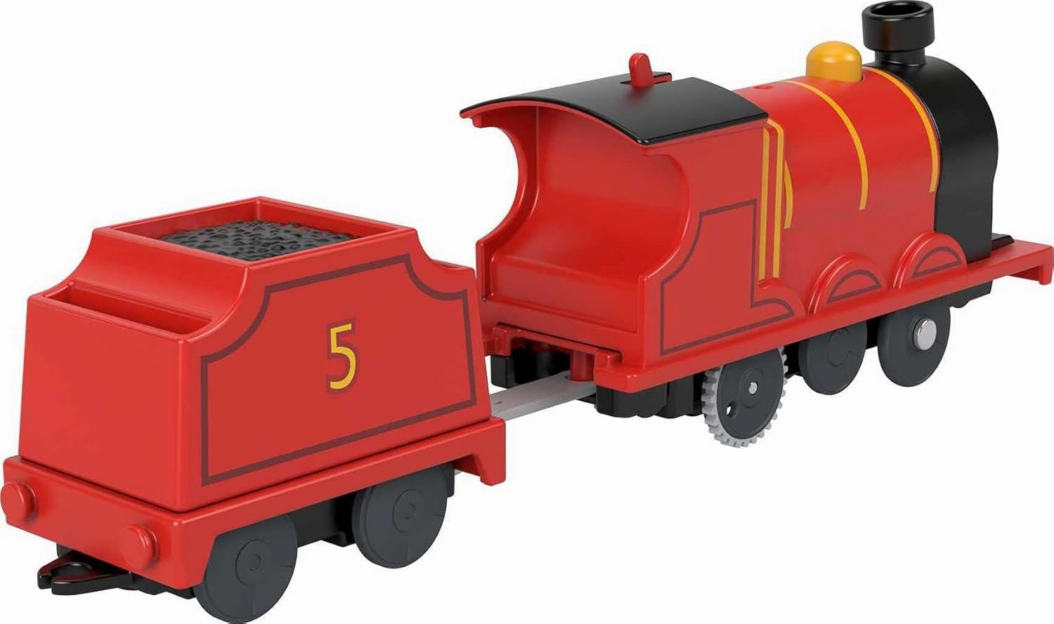 Thomas & Friends Motorized Toy Train James Battery-Powered Engine with Tender for Preschool Pretend Play Kids Ages 3  Years