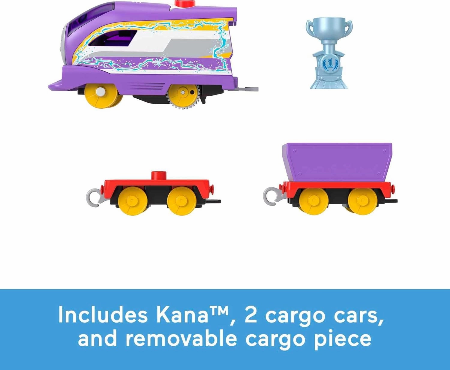 Thomas & Friends Motorized Toy Train Talking Kana Engine with Sounds Phrases & Cargo Car for Preschool Pretend Play Kids Ages 3  Years