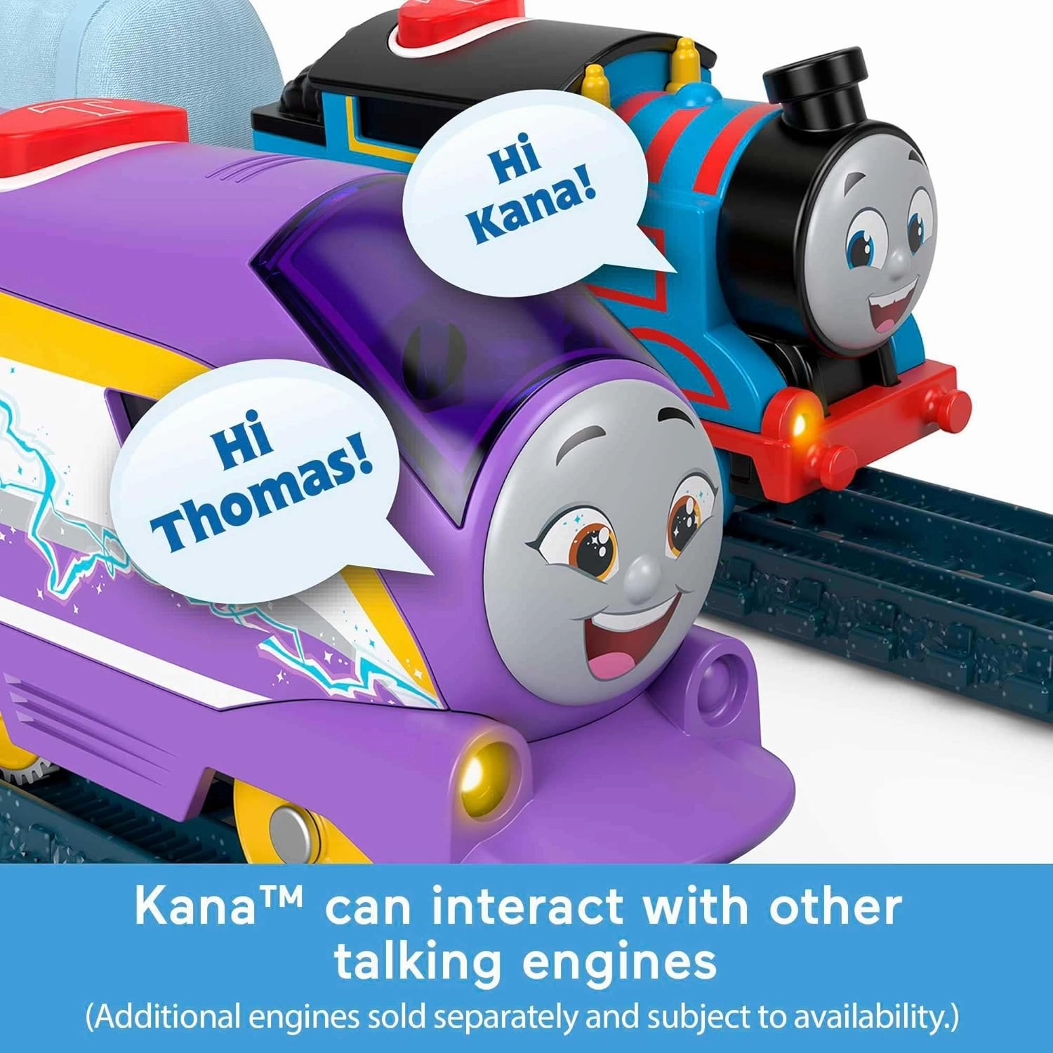 Thomas & Friends Motorized Toy Train Talking Kana Engine with Sounds Phrases & Cargo Car for Preschool Pretend Play Kids Ages 3  Years