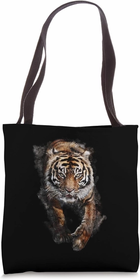 Tiger Graphic Funny Genus Panther Felidae Cat Lovers Novelty Tote Bag