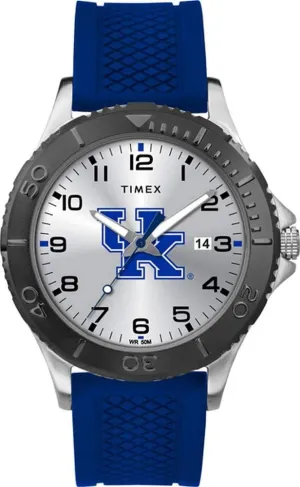 Timex Tribute Men's Collegiate Gamer 42mm Watch – Kentucky Wildcats with Royal Blue Silicone Strap
