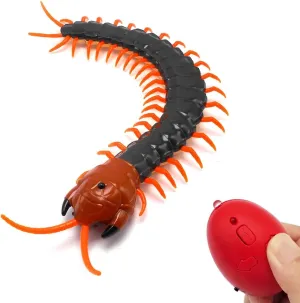 Tipmant Realistic Large Size RC Centipede Scolopendra Animal Toy Infrared Remote Control Vehicle Car Scary Prank Kids Birthday Gifts (Dark Green)