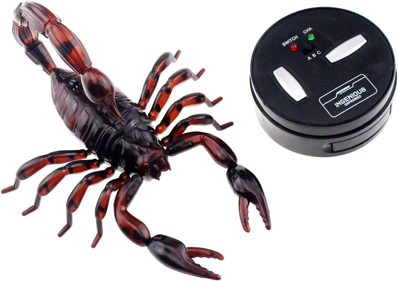 Tipmant Simulation RC Scorpion Remote Control Animal Vehicle Car Electric Scary Prank Toy Halloween Kids Birthday Gift