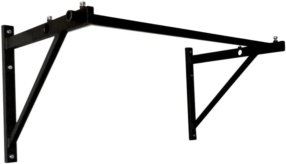 Titan Fitness Adjustable Depth 52" Wall Mounted Pull Up Bar, 14" or 22" From Wall, Rated 400 LB, Home or Garage Gym Chin Up Workout Training Station, Upper Body Workout