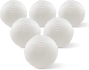 Toddler & Little Kids Replacement T Ball Baseball Balls - Oversized Tballs for Little Tikes TotSports T-Ball Set - 6 Set - Safe and Durable Design for Early Baseball Skills Development